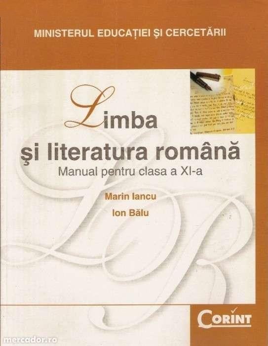 MANUAL CLS. A XI-A - LB. SI LIT. ROMANA - IANCU