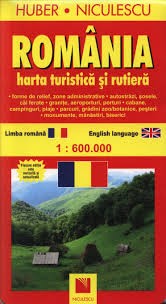 ROMANIA-Harta TURISTICA si RUTIERA