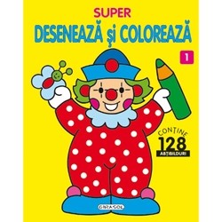 Super deseneaza si coloreaza Nr 1