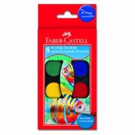 Acuarele 8 culori Pensula Faber-Castell