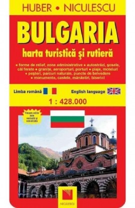 Bulgaria. HartÄƒ turisticÄƒ ÅŸi rutierÄƒ