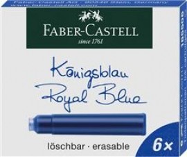 Cartuse Cerneala Mici Albastru 6 Buc/Cutie Faber-Castell