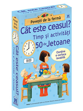 Cat este ceasul - Timp si activitati - 50 de jetoane