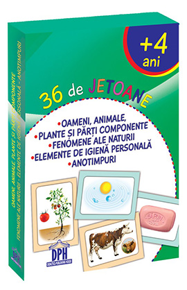 36 de Jetoane - Oameni, Animale, Plante, Fenomene, Igiena, Anotimpuri