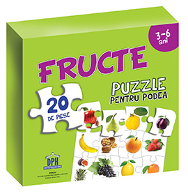 Puzzle pentru podea - Fructe - 3-6 Ani