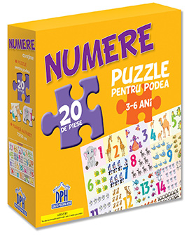 Puzzle pentru podea - Numere - 3-6 Ani