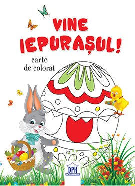 Vine iepurasul - Carte de colorat