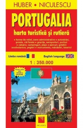 Portugalia. HartÄƒ turisticÄƒ ÅŸi rutierÄƒ